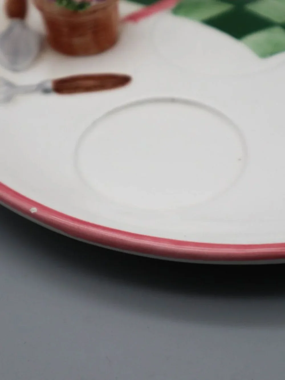 Vintage PartyLite Lilac Meadow Ceramic Tealight Candle Holder Plate Cottagecore - Picture 4 of 7